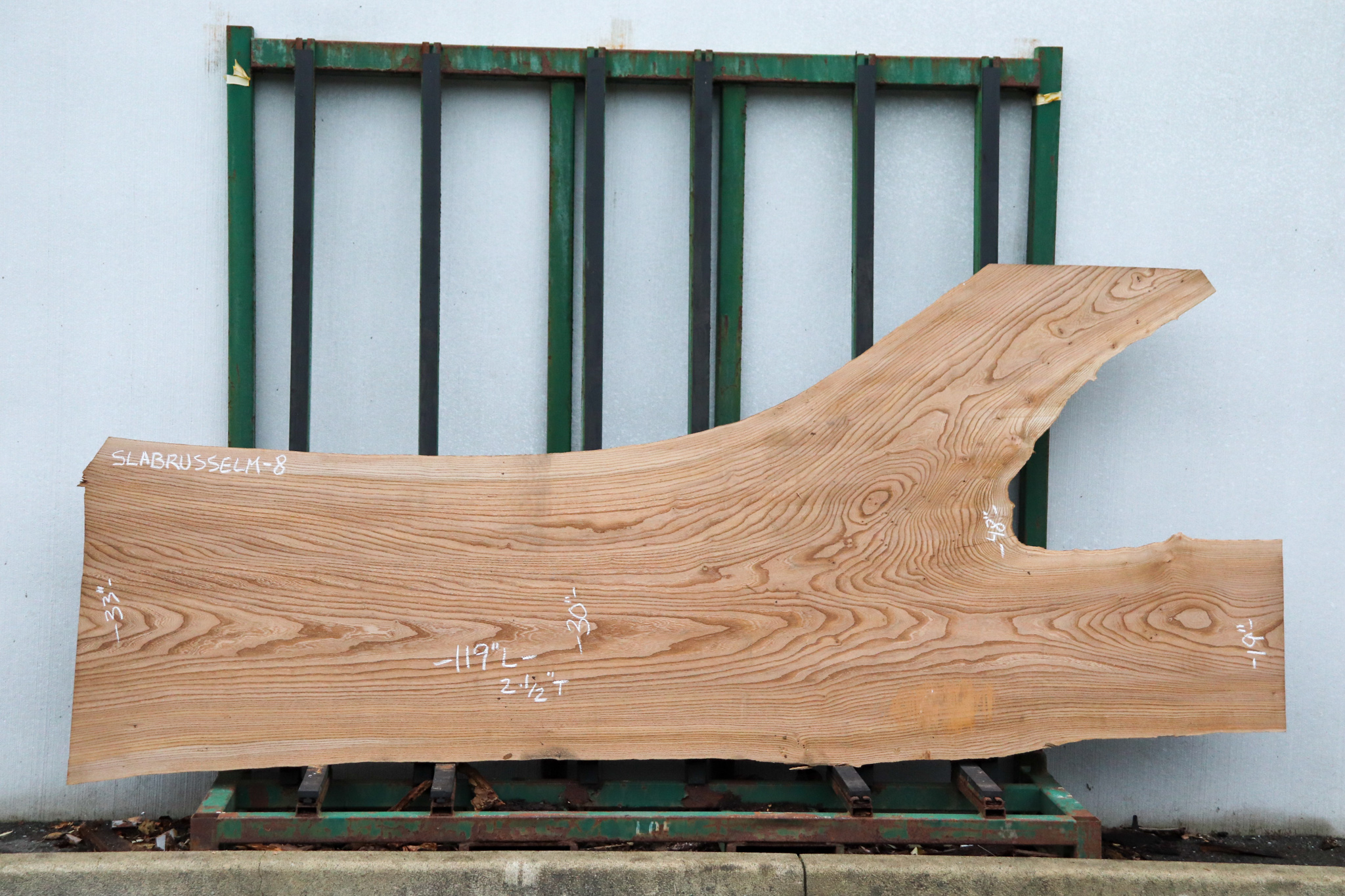 Russian Elm Slab, Air Dried - Townsend